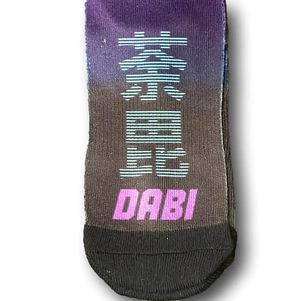 3/$20 My Hero Academia Dabi Funny Novelty Crew Socks - NWT